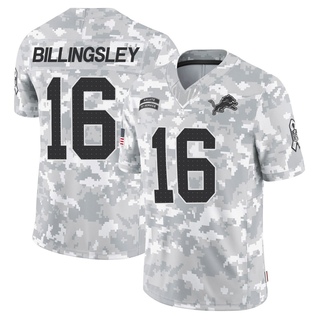 Limited Jace Billingsley Youth Detroit Lions 2024 Salute to Service Jersey - Arctic Camo