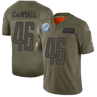 Limited Jack Campbell Men's Detroit Lions 2019 Salute to Service Jersey - Camo