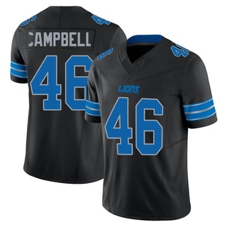 Limited Jack Campbell Men's Detroit Lions Alternate Vapor F.U.S.E. 2nd Jersey - Black