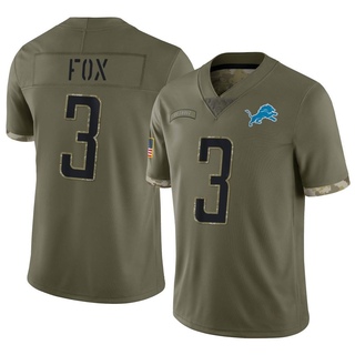 Limited Jack Fox Men's Detroit Lions 2022 Salute To Service Jersey - Olive