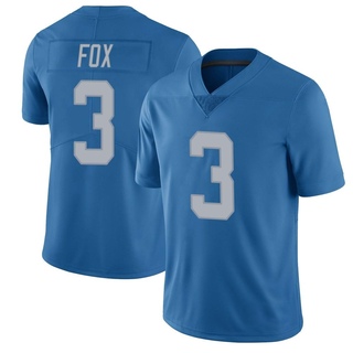 Limited Jack Fox Men's Detroit Lions Throwback Vapor Untouchable Jersey - Blue