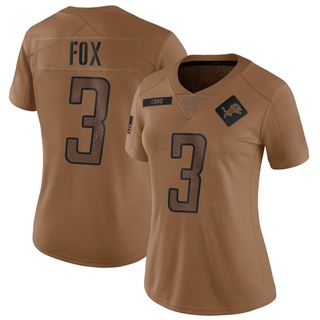 Limited Jack Fox Women's Detroit Lions 2023 Salute To Service Jersey - Brown