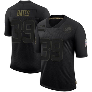 Limited Jake Bates Men's Detroit Lions 2020 Salute To Service Jersey - Black