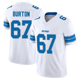 Limited Jake Burton Men's Detroit Lions Vapor F.U.S.E. 2nd Jersey - White