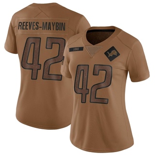 Limited Jalen Reeves-Maybin Women's Detroit Lions 2023 Salute To Service Jersey - Brown