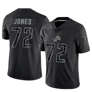 Limited Jamarco Jones Men's Detroit Lions Reflective Jersey - Black