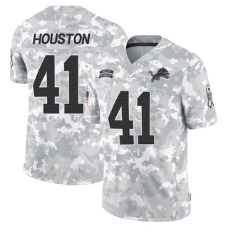 Limited James Houston Men's Detroit Lions 2024 Salute to Service Jersey - Arctic Camo