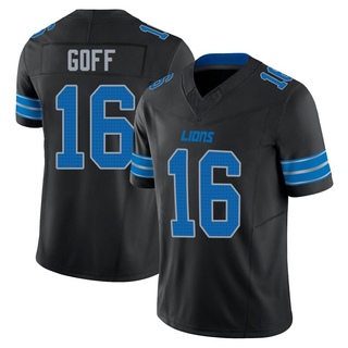 Limited Jared Goff Men's Detroit Lions Alternate Vapor F.U.S.E. 2nd Jersey - Black