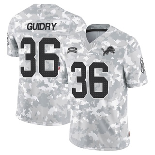 Limited Javelin Guidry Men's Detroit Lions 2024 Salute to Service Jersey - Arctic Camo