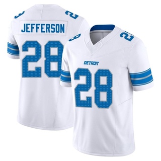 Limited Jermar Jefferson Men's Detroit Lions Vapor F.U.S.E. 2nd Jersey - White