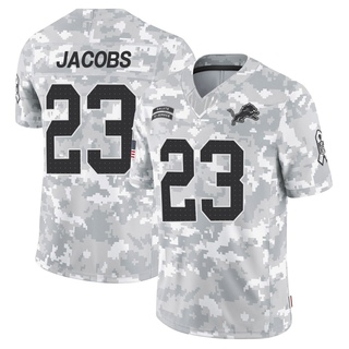 Limited Jerry Jacobs Men's Detroit Lions 2024 Salute to Service Jersey - Arctic Camo