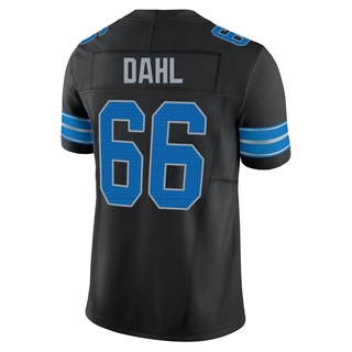 Limited Joe Dahl Men's Detroit Lions Alternate Vapor F.U.S.E. 2nd Jersey - Black