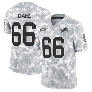 Limited Joe Dahl Youth Detroit Lions 2024 Salute to Service Jersey - Arctic Camo