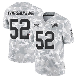 Limited Joel Iyiegbuniwe Men's Detroit Lions 2024 Salute to Service Jersey - Arctic Camo