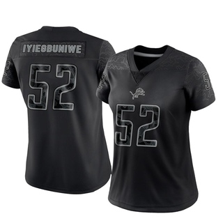 Limited Joel Iyiegbuniwe Women's Detroit Lions Reflective Jersey - Black