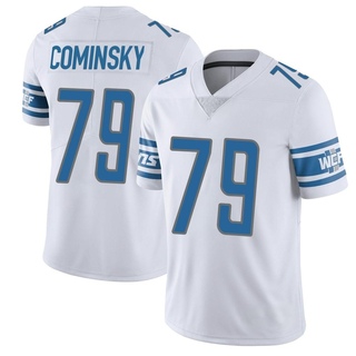 Limited John Cominsky Men's Detroit Lions Vapor Untouchable Jersey - White