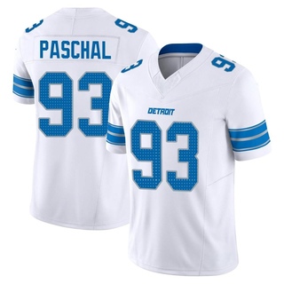 Limited Josh Paschal Men's Detroit Lions Vapor F.U.S.E. 2nd Jersey - White