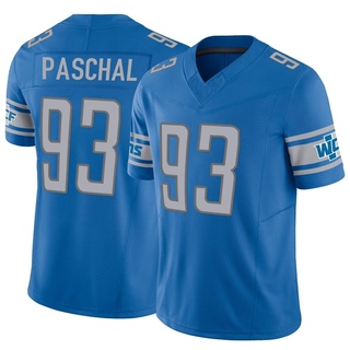 Limited Josh Paschal Men's Detroit Lions Vapor F.U.S.E. Jersey - Blue