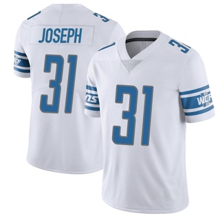 Limited Kerby Joseph Men's Detroit Lions Vapor Untouchable Jersey - White