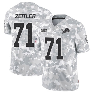 Limited Kevin Zeitler Men's Detroit Lions 2024 Salute to Service Jersey - Arctic Camo