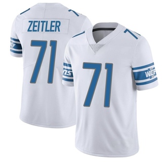 Limited Kevin Zeitler Men's Detroit Lions Vapor Untouchable Jersey - White