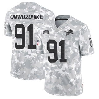 Limited Levi Onwuzurike Men's Detroit Lions 2024 Salute to Service Jersey - Arctic Camo