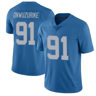 Limited Levi Onwuzurike Men's Detroit Lions Throwback Vapor Untouchable Jersey - Blue