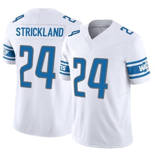 Limited Loren Strickland Men's Detroit Lions Vapor F.U.S.E. Jersey - White