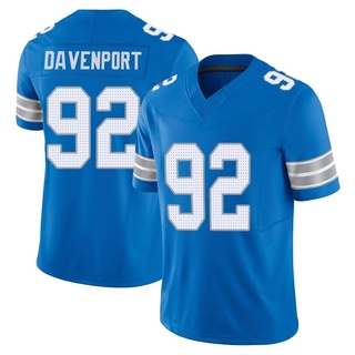 Limited Marcus Davenport Men's Detroit Lions Vapor F.U.S.E. 2nd Jersey - Blue