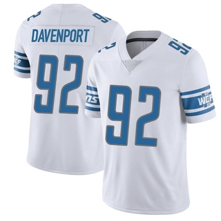 Limited Marcus Davenport Men's Detroit Lions Vapor Untouchable Jersey - White