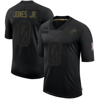 Limited Marvin Jones Jr. Men's Detroit Lions 2020 Salute To Service Jersey - Black