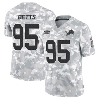 Limited Mathieu Betts Men's Detroit Lions 2024 Salute to Service Jersey - Arctic Camo