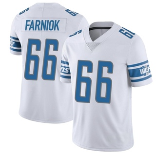 Limited Matt Farniok Men's Detroit Lions Vapor Untouchable Jersey - White