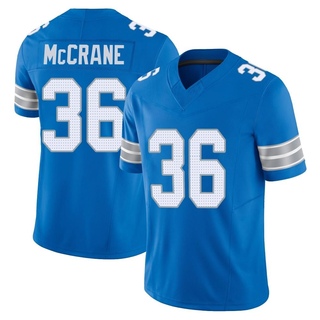 Limited Matt McCrane Men's Detroit Lions Vapor F.U.S.E. 2nd Jersey - Blue