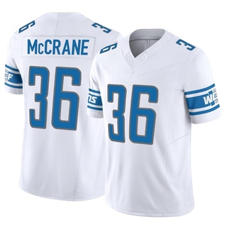 Limited Matt McCrane Men's Detroit Lions Vapor F.U.S.E. Jersey - White