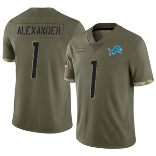 Limited Maurice Alexander Men's Detroit Lions 2022 Salute To Service Jersey - Olive