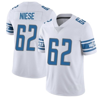 Limited Michael Niese Men's Detroit Lions Vapor Untouchable Jersey - White