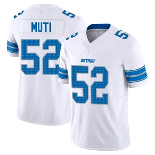 Limited Netane Muti Men's Detroit Lions Vapor F.U.S.E. 2nd Jersey - White