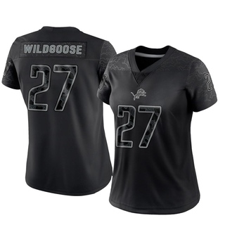 Limited Rachad Wildgoose Women's Detroit Lions Reflective Jersey - Black