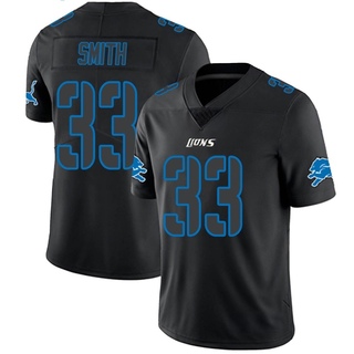 Limited Rodney Smith Youth Detroit Lions Jersey - Black Impact