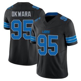 Limited Romeo Okwara Men's Detroit Lions Alternate Vapor F.U.S.E. 2nd Jersey - Black