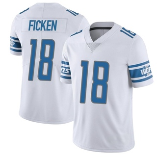 Limited Sam Ficken Men's Detroit Lions Vapor Untouchable Jersey - White