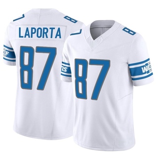 Limited Sam LaPorta Men's Detroit Lions Vapor F.U.S.E. Jersey - White