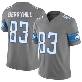 Limited Stanley Berryhill Men's Detroit Lions Silver Vapor F.U.S.E. Jersey