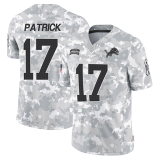 Limited Tim Patrick Men's Detroit Lions 2024 Salute to Service Jersey - Arctic Camo