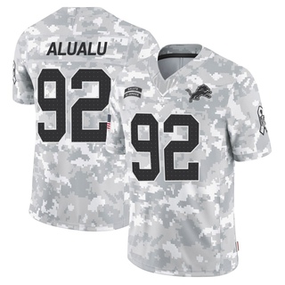 Limited Tyson Alualu Youth Detroit Lions 2024 Salute to Service Jersey - Arctic Camo