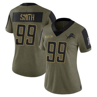 Limited Za'Darius Smith Women's Detroit Lions 2021 Salute To Service Jersey - Olive