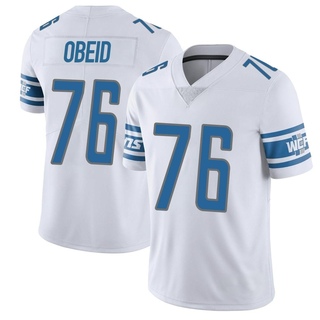 Limited Zein Obeid Men's Detroit Lions Vapor Untouchable Jersey - White