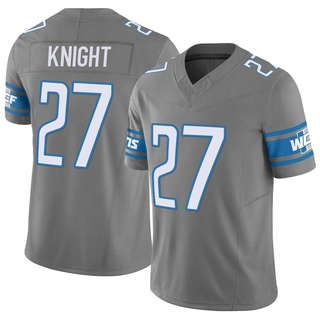 Limited Zonovan Knight Men's Detroit Lions Silver Vapor F.U.S.E. Jersey